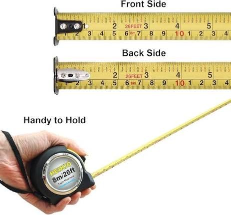 [BH-HND-005] Tape Measure 8m Double-Sided