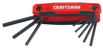 [BH-HND-009] Hex Key Set 9-Piece Metric Folding
