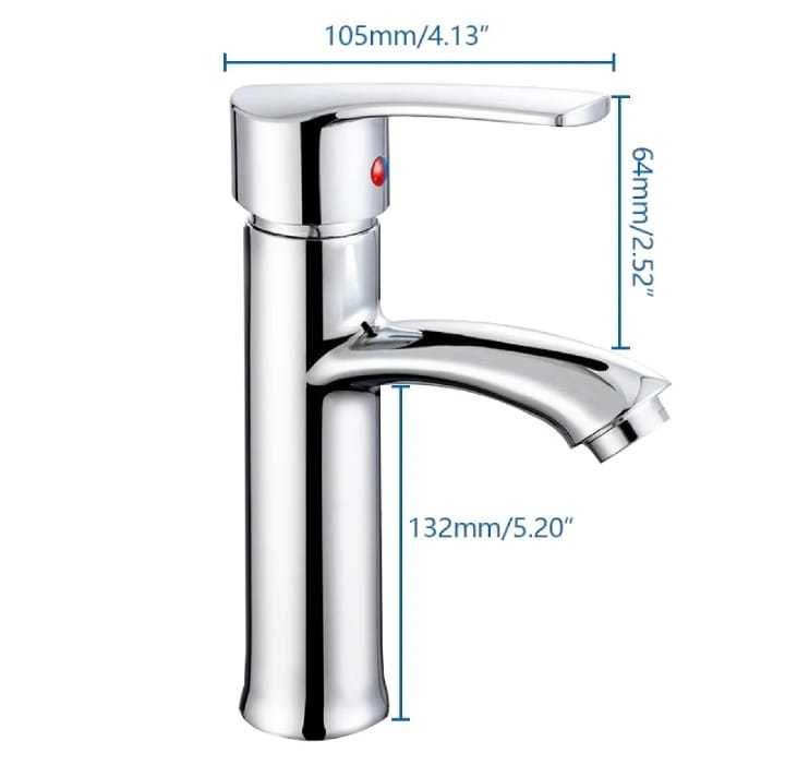 [BH-PLB-002] Basin Mixer Tap Chrome Single-Lever