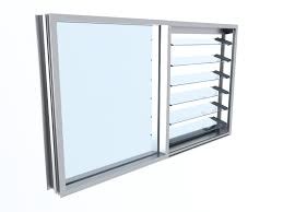 [BH-ALU-006] Aluminium Louvre Window 600x600mm