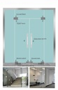 Glass Door Patch Fitting Set Stainless