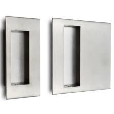 Aluminium Flush Pull Handle Stainless (Pair)